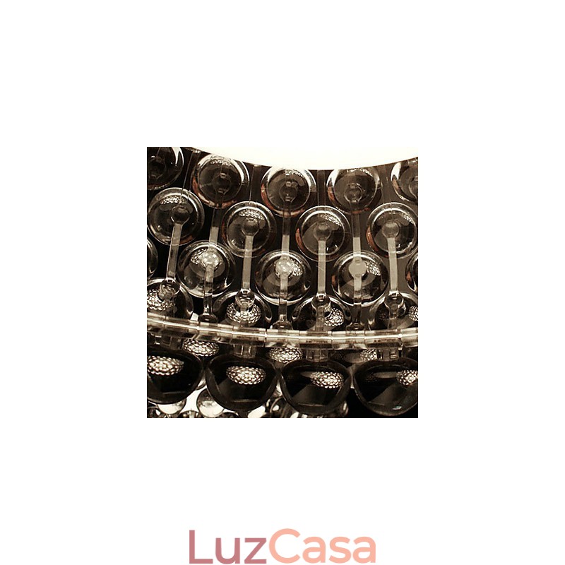 Luminária pendente de contas com 1 luz