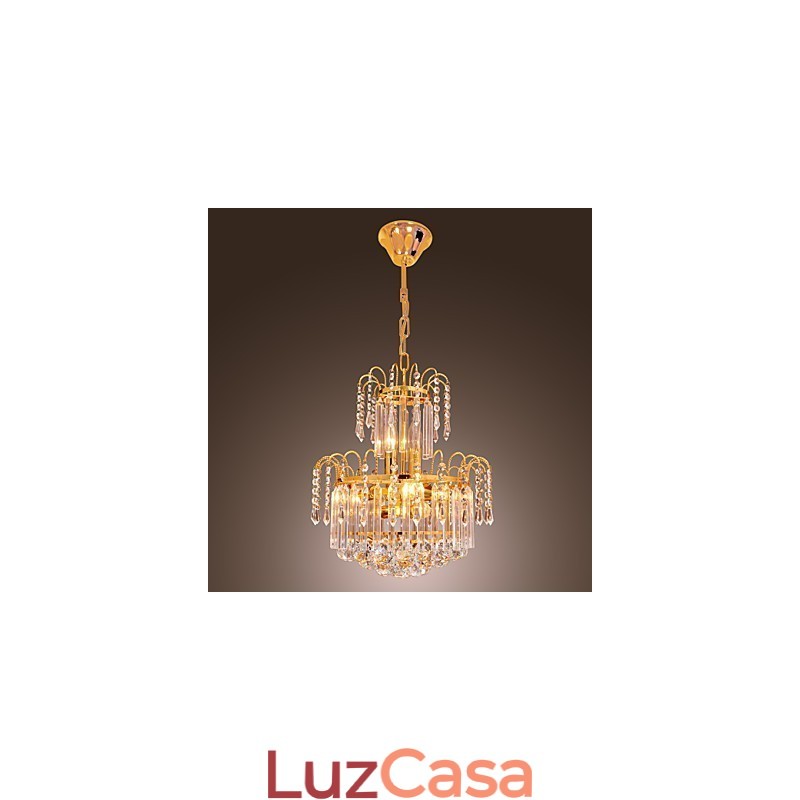 Lustre de Cristal de Luxo com 7 Luzes