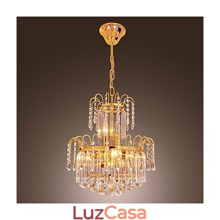 Lustre de Cristal de Luxo com 7 Luzes Lustre de Cristal de Luxo com 7 Luzes