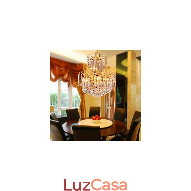 Lustre de Cristal de Luxo com 7 Luzes