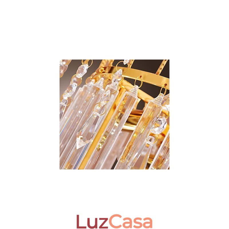 Lustre de Cristal de Luxo com 7 Luzes