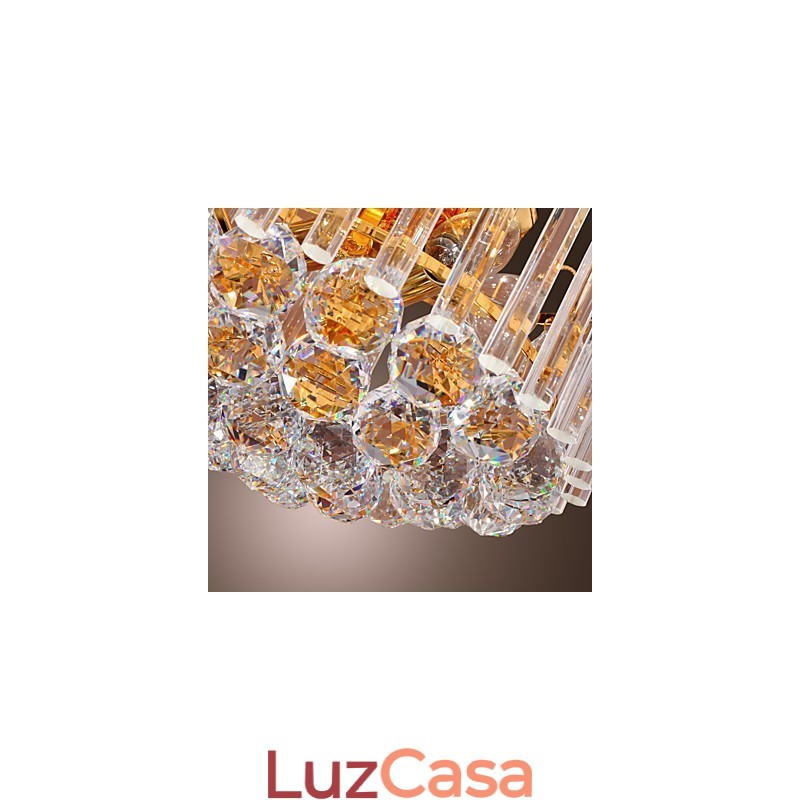 Lustre de Cristal de Luxo com 7 Luzes