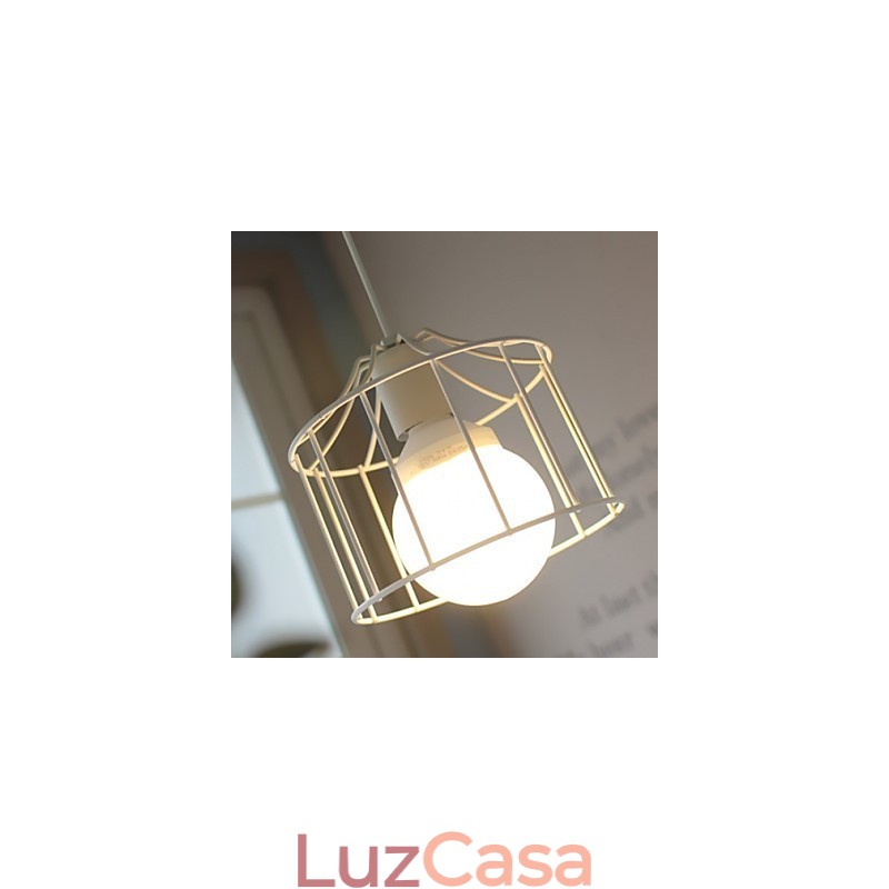 1 Luzes Country Metal Pendente Luz