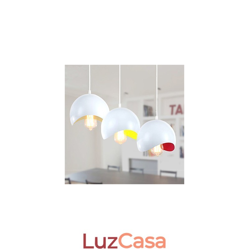 Luminária pendente moderna e contemporânea estilo mini pintura