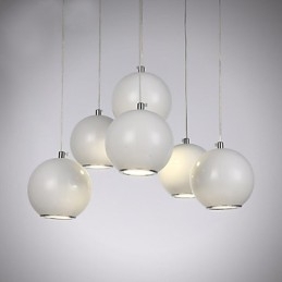 Luminária pendente moderna estilo mini globo de alta qualidade com design de café