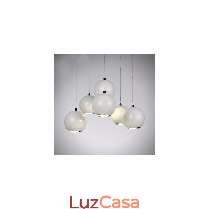 Luminária pendente moderna estilo mini globo de alta qualidade com design de café