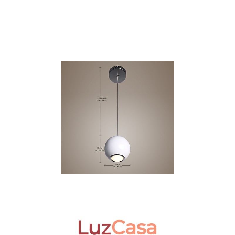 Luminária pendente moderna estilo mini globo de alta qualidade com design de café