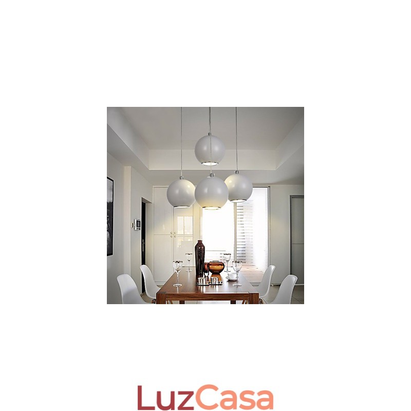 Luminária pendente moderna estilo mini globo de alta qualidade com design de café