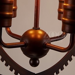 Luminárias pendentes retrô criativas Lustre de ferro forjado estilo country americano