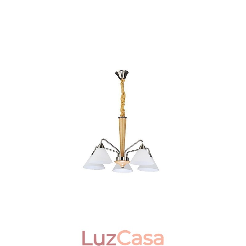 Luminárias pendentes modernas contemporâneas de madeira e bambu