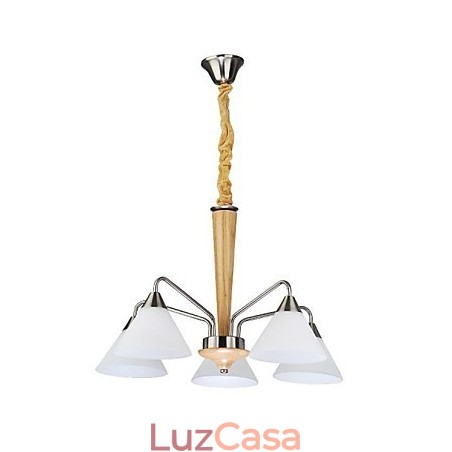 Luminárias pendentes modernas contemporâneas de madeira e bambu