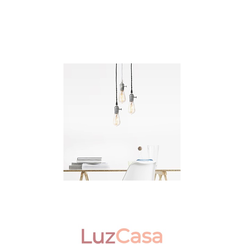 Luminária pendente de metal estilo vintage clássico tradicional mini