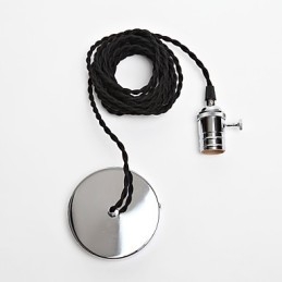 Luminária pendente de metal estilo vintage clássico tradicional mini