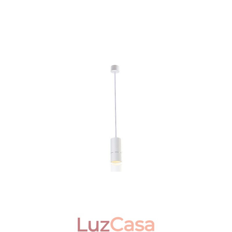 GE 05032 8W 136mm 1 Luz Mini Pendente Branco Pó com Alumínio