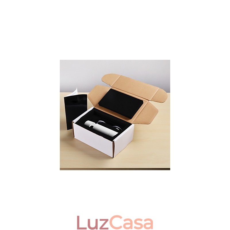 GE 05032 8W 136mm 1 Luz Mini Pendente Branco Pó com Alumínio