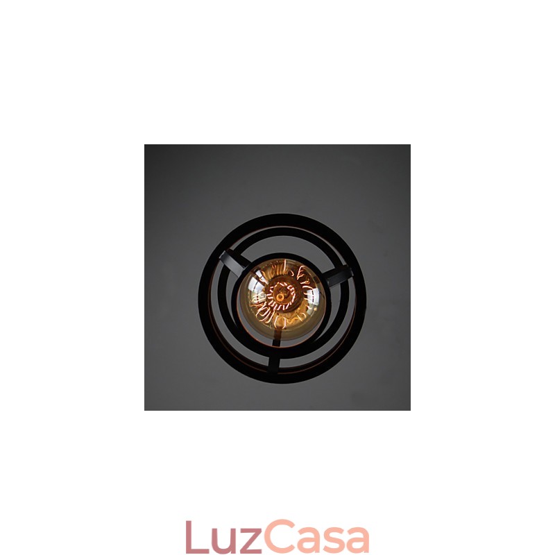 Luminária pendente de metal com design retrô