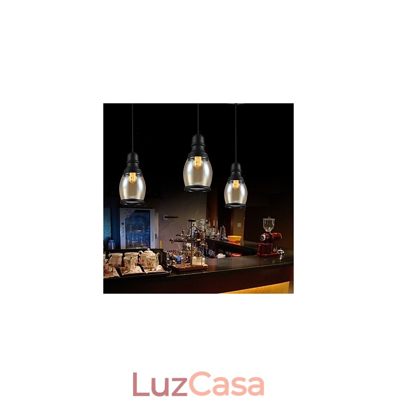Retro Lighting Loft Luzes Pendentes De Vidro