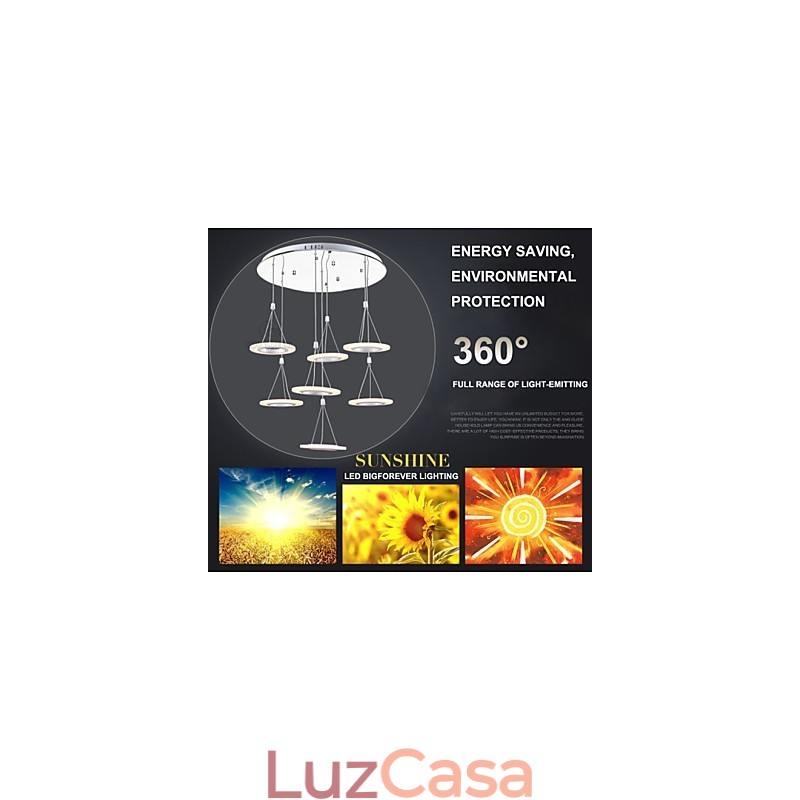 Iluminação pendente interna de escritório 63W