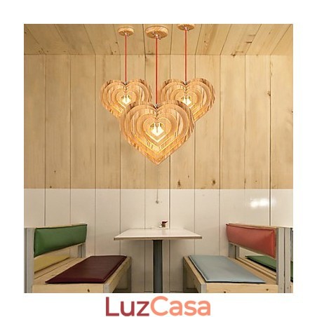 Lustre Mini Estilo Lanterna Madeira Bambu Lustre Mini Estilo Lanterna Madeira Bambu