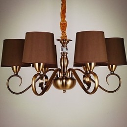 Lustre de metal galvanizado estilo vintage rústico Lodge Mini