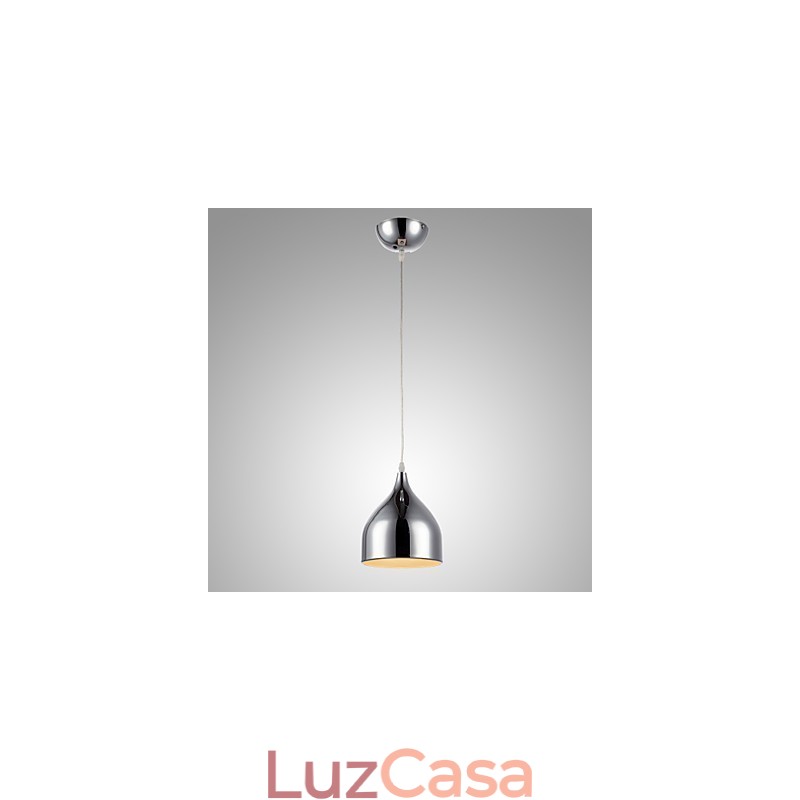 Luminária pendente de ferro galvanizado moderna