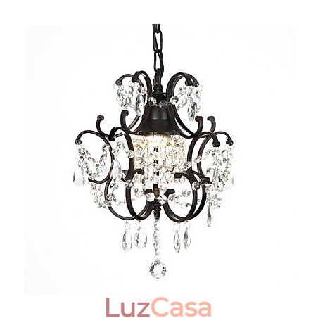 Lustre moderno com contas de cristal Lustre moderno com contas de cristal
