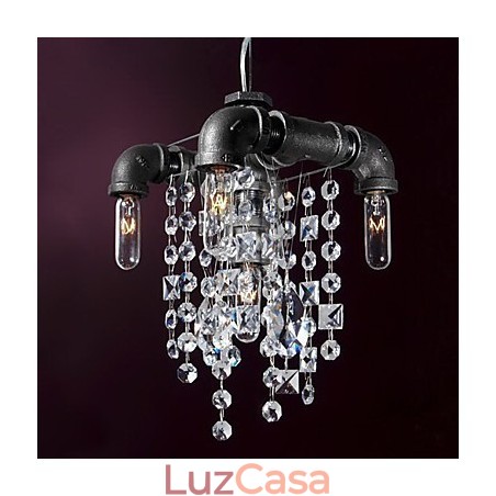 Pendente de 5 luzes característico do estilo norte-americano em design de tubo Pendente de 5 luzes característico do estilo norte-americano em design de tubo