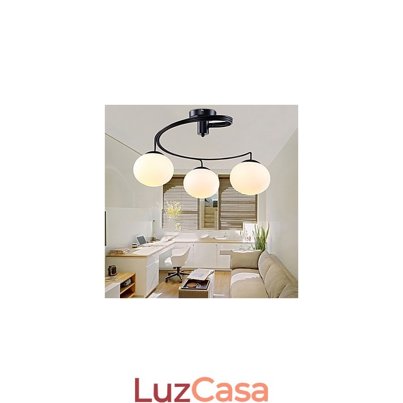 Luminárias pendentes modernas contemporâneas de metal