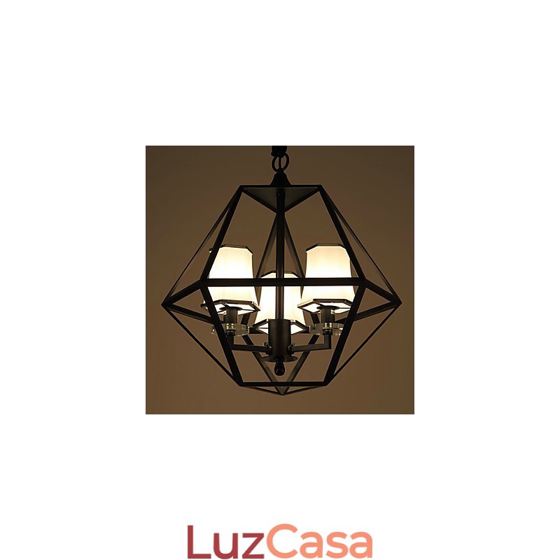 Luminárias pendentes 3 luzes Country Outdoors Metal
