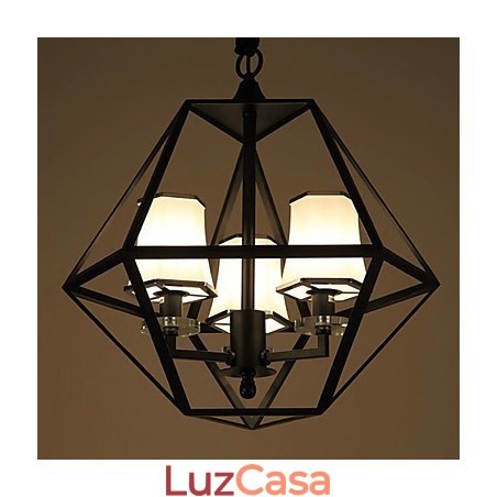Luminárias pendentes 3 luzes Country Outdoors Metal Luminárias pendentes 3 luzes Country Outdoors Metal