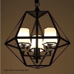 Luminárias pendentes 3 luzes Country Outdoors Metal
