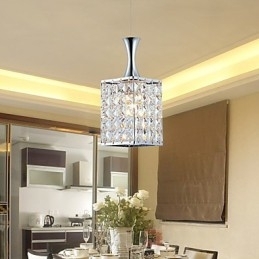 3 Luzes Metal Frame K9 Cristal Lustre Droplight Enviar Lâmpada