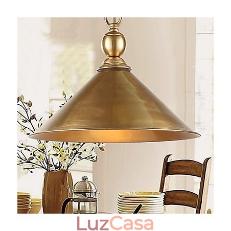 Luminária pendente de latão puro estilo mini metal clássico tradicional Luminária pendente de latão puro estilo mini metal clássico tradicional