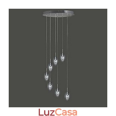 Moderno Contemporâneo Tradicional Clássico Tambor Cromado Metal Pendente Luz Moderno Contemporâneo Tradicional Clássico Tambor Cromado Metal Pendente Luz