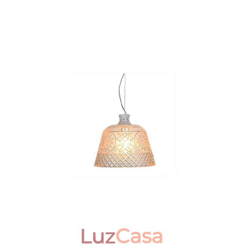 O lustre com pingente de escultura em vidro de arte decorativa