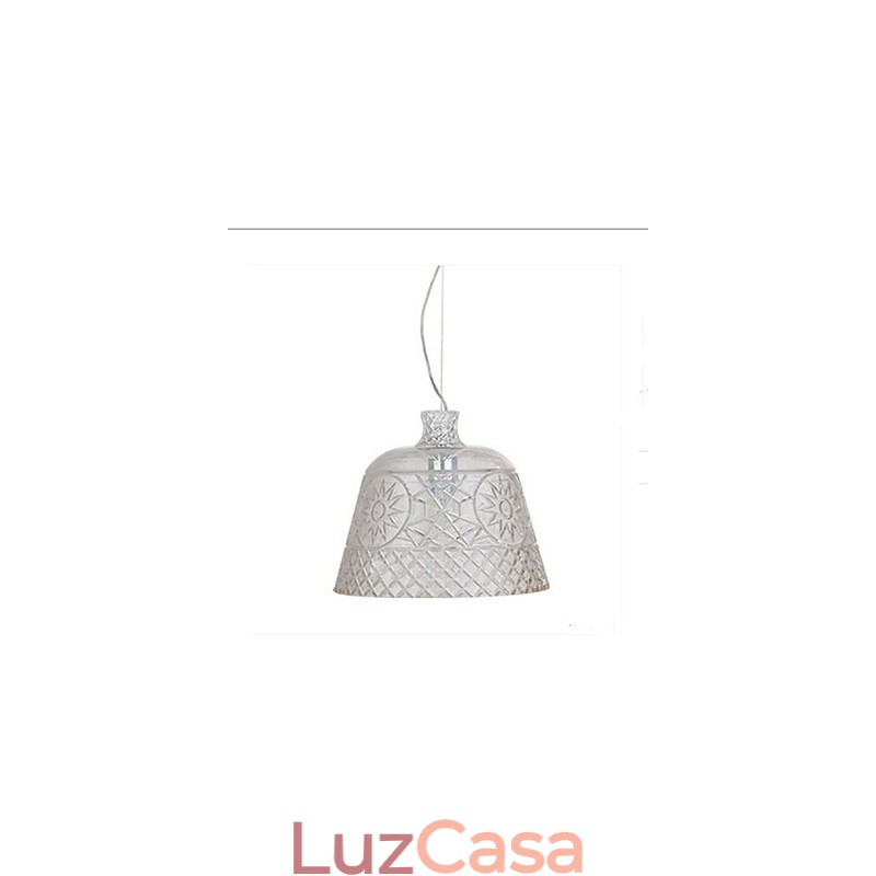 O lustre com pingente de escultura em vidro de arte decorativa