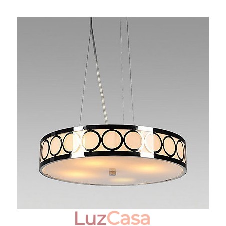 Luminária de teto de cristal com 4 luzes