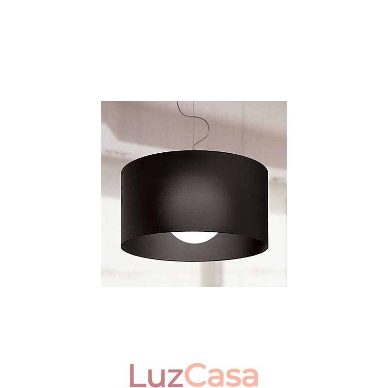 Luminária Pendente de Ferro com Abajur Preto