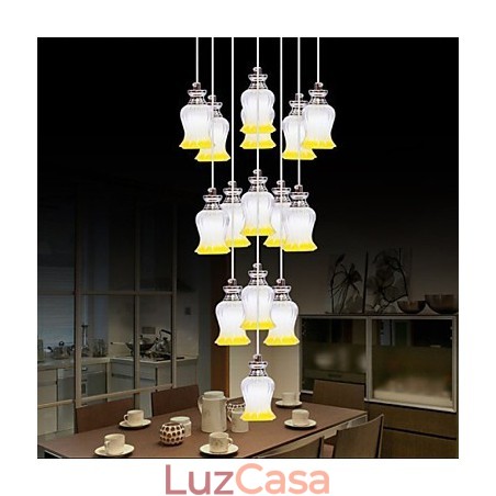 Restaurante 15 Cabeças De Pingente De Cristal Simples Moderno Pingente Restaurante 15 Cabeças De Pingente De Cristal Simples Moderno Pingente