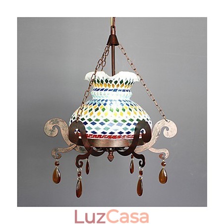Lustre vintage único de arte industrial pastoral de assento único Lustre vintage único de arte industrial pastoral de assento único