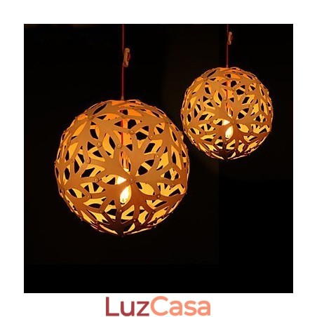 Lustre Mini Estilo Lanterna Madeira Bambu Lustre Mini Estilo Lanterna Madeira Bambu