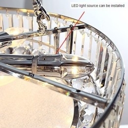 Luminárias pendentes Cristal Moderno Contemporâneo Vidro