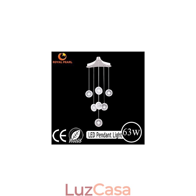 Luminária pendente de 63 W Iluminação decorativa moderna para casa