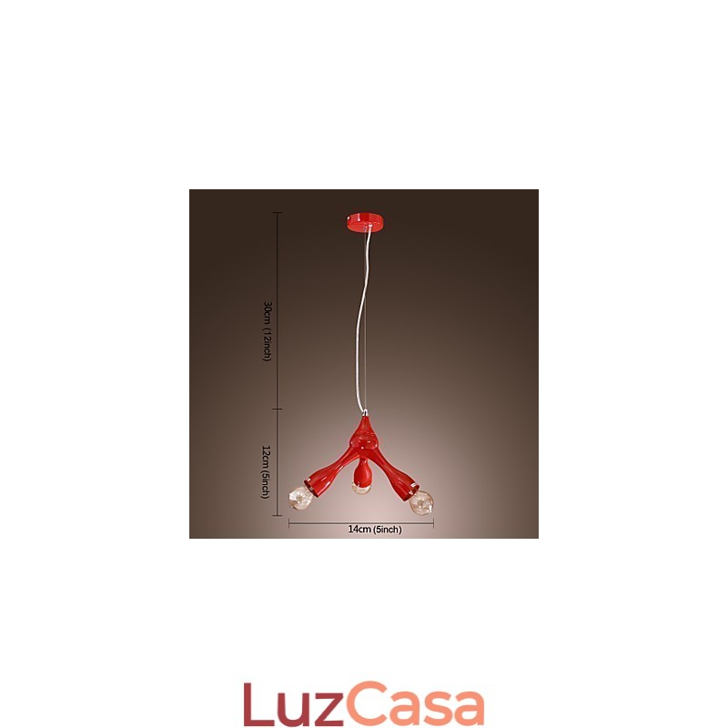 Luminária de teto com 3 luzes