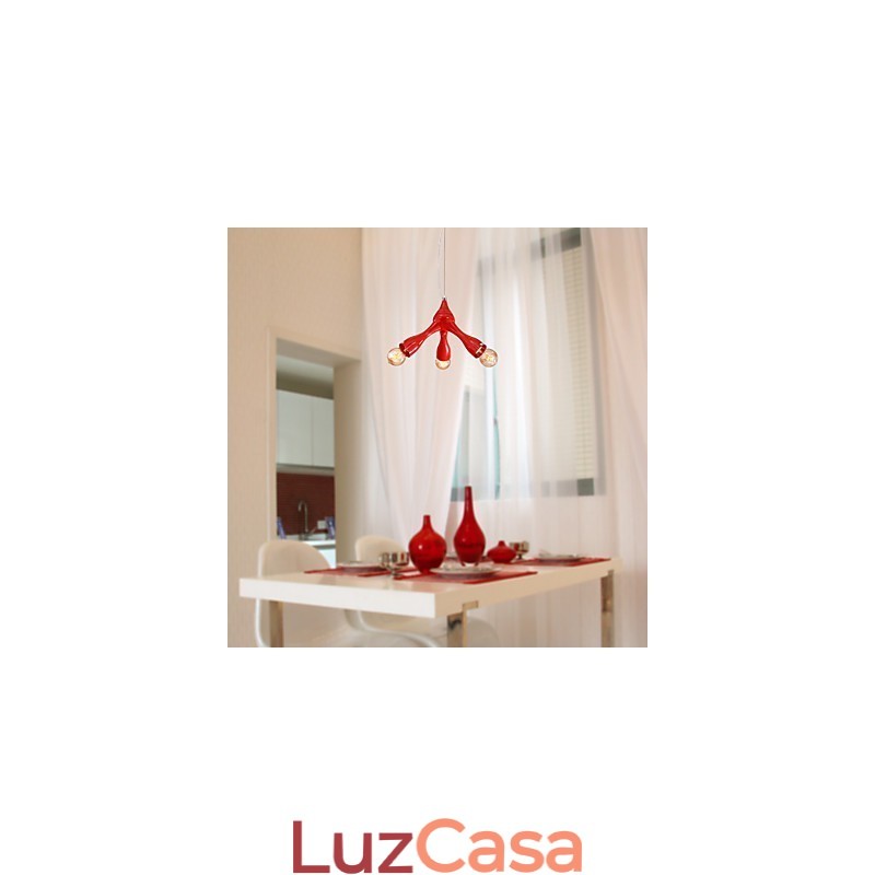 Luminária de teto com 3 luzes
