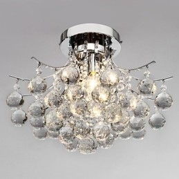 Lustre Moderno Cristal 3 Luzes