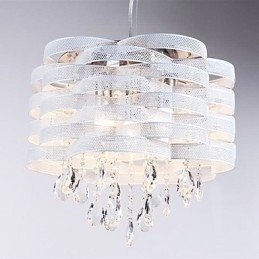 Luminária pendente de cristal estilosa com 3 luzes