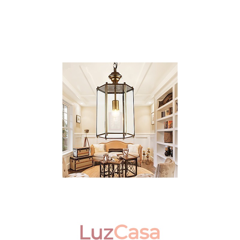 Luminárias pendentes Cristal Mini Estilo Tradicional Clássico Metal