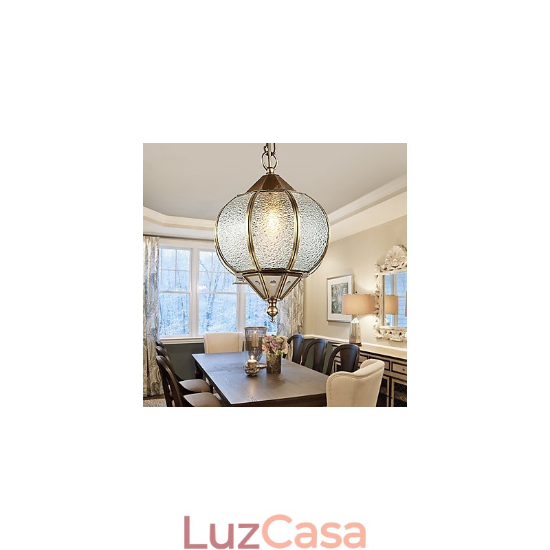 Luminárias pendentes Cristal Mini Estilo Tradicional Clássico Metal