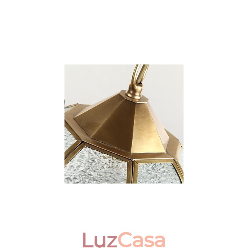 Luminárias pendentes Cristal Mini Estilo Tradicional Clássico Metal